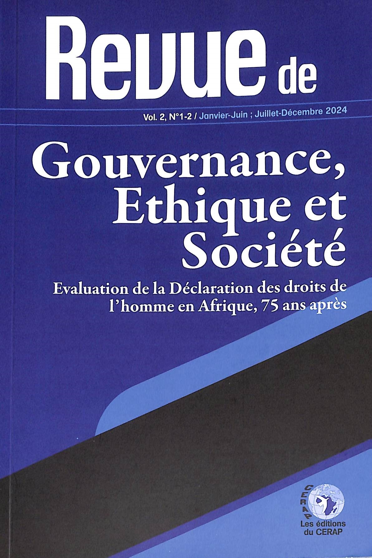 Vol. 2 - N°2 1-2 Janvier-Juin; Juillet-Décembre (2024)